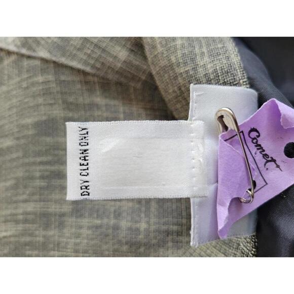 Chico's Design size 2 (size 12 standardly) black & tan tapered pants with pleats - Picture 4 of 5